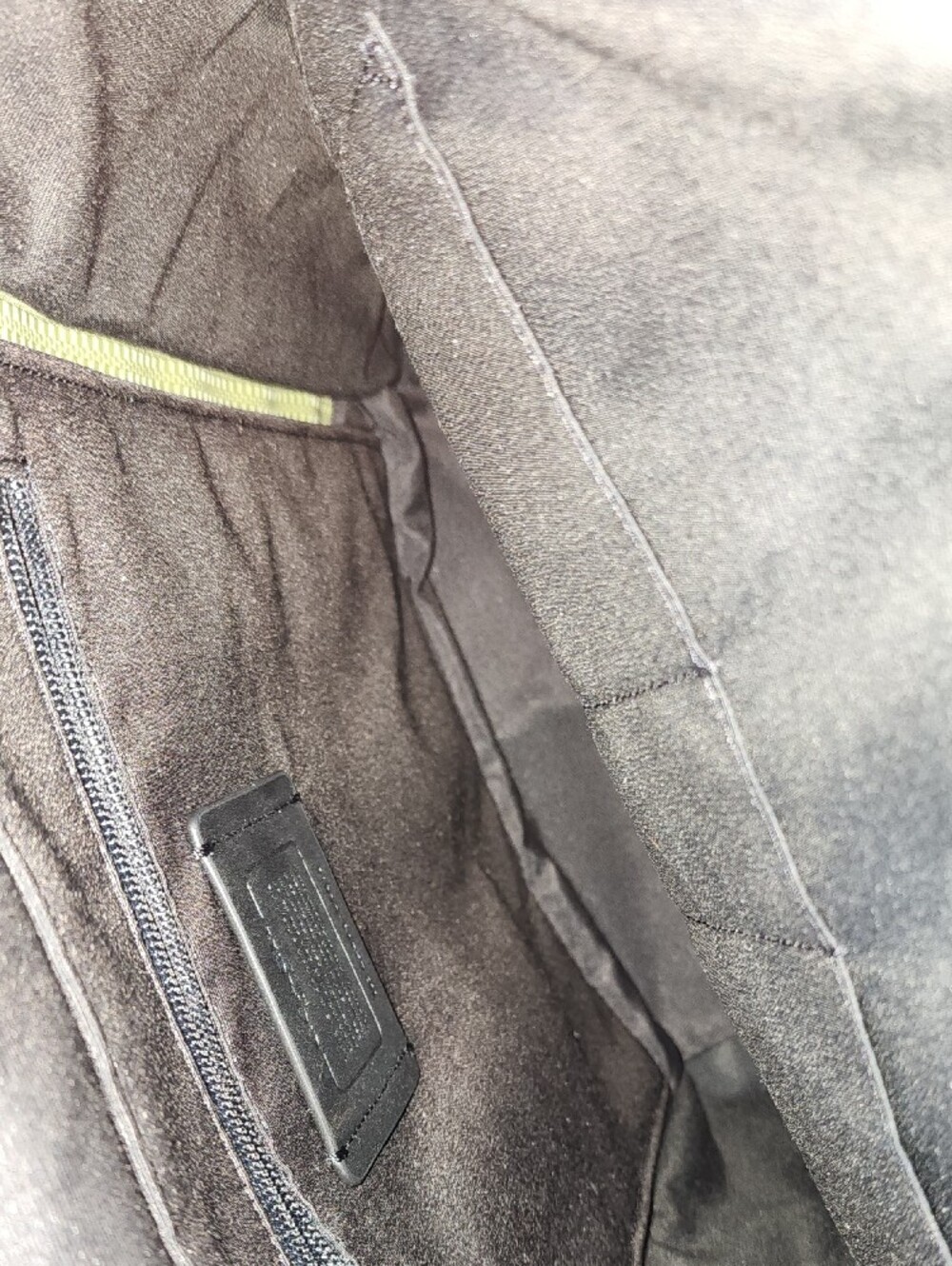 Coach Men's Camo Backpack with Black Leather Flap and Lime Green Logo - Picture 11 of 11